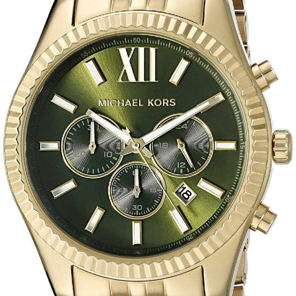 Michael Kors Lexington Chronograph grønne Dial MK8446 Herreur