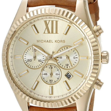 Michael Kors Lexington Chronograph Gold Dial MK8447 Herreur