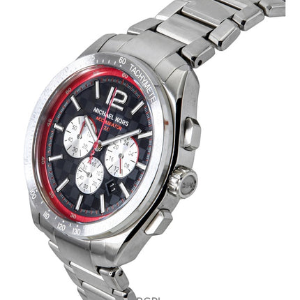 Michael Kors Oversized Accelerator 2.0 Kronograf Rustfrit Stål Sort Skive Quartz MK9176 Herreur