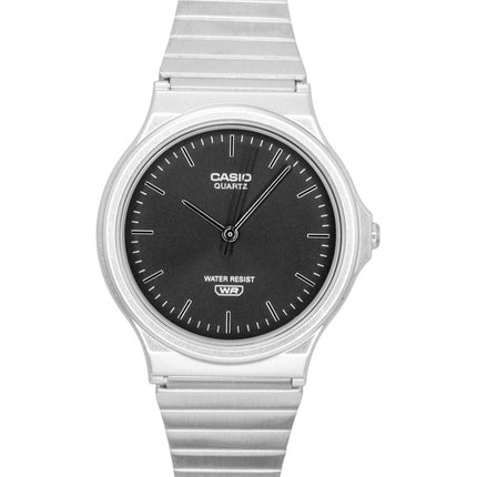Casio analog rustfrit stålarmbånd sølv Sunray-urskive kvarts MQ-24DA-1A unisexur