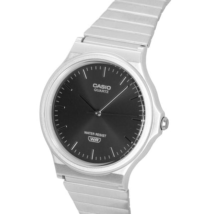 Casio analog rustfrit stålarmbånd sølv Sunray-urskive kvarts MQ-24DA-1A unisexur