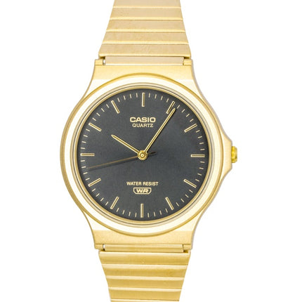 Casio analog harpiksrem sort urskive kvarts MQ-24GA-1A unisexur