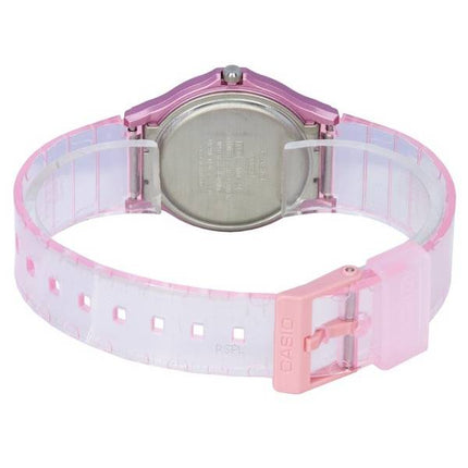 Casio POP Analog Pink Transparent Resin Rem Quartz MQ-24S-4B MQ24S-4B Dameur