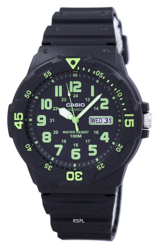 Casio kvarts Analog sort urskive MRW-200H-3BVDF MRW-200H-3BV Herreur