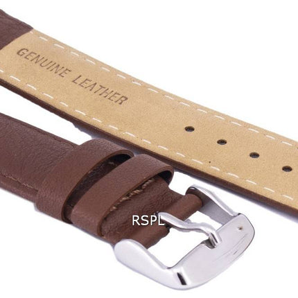 Mørk brun forholdet mærke læderrem 20mm