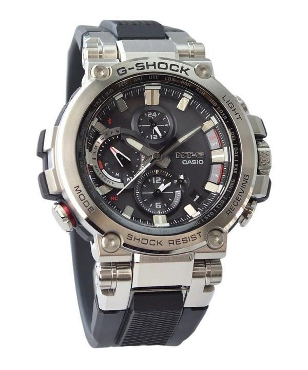Casio G-Shock MT-G Analog Smartphone Link Resin Strap Tough Solar MTG-B1000-1 200M herreur