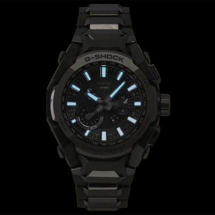 Casio G-Shock MT G Smartphone Link analog digital rustfrit stål sort urskive solcelle MTG-B4000BD-1A 200M herreur