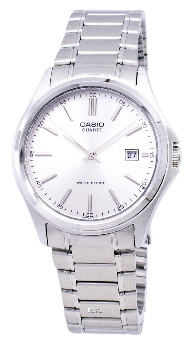 Casio kvarts Analog rustfrit stål sølv Dial MTP-1183A-7ADF MTP-1183A-7A Herreur