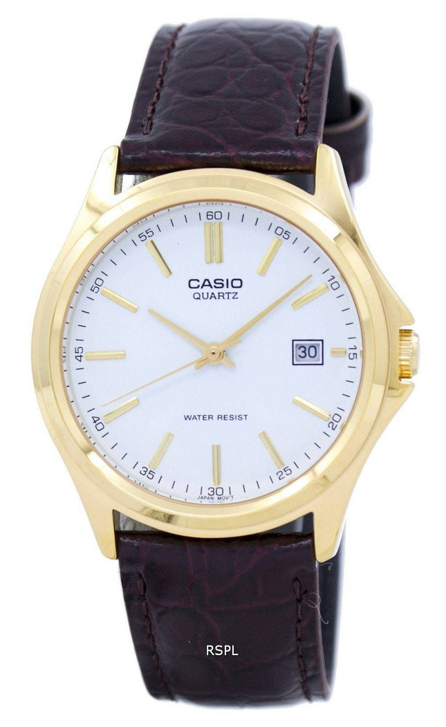 Casio kvarts Analog hvide Dial guld Tone MTP-1183Q-7ADF MTP-1183Q-7A Herreur
