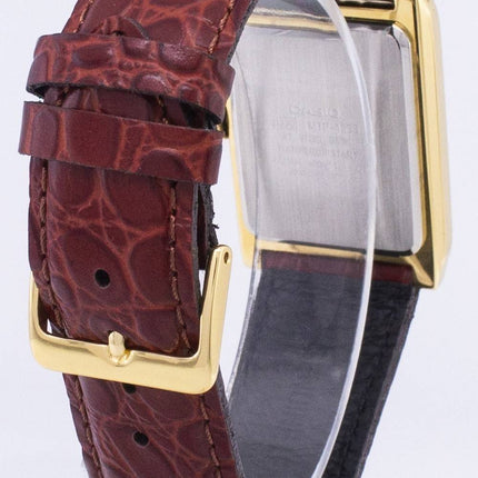 Casio Enticer kvarts Analog sølv urskive MTP-1235GL-7ADF MTP-1235GL-7A mænds læder ur