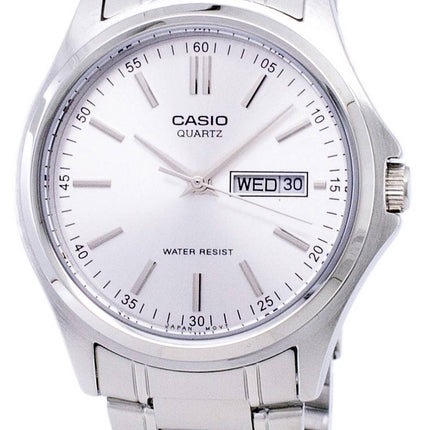 Casio Enticer kvarts Analog sølv urskive MTP-1239D-7ADF MTP-1239D-7A Herreur