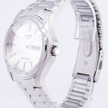 Casio Enticer kvarts Analog sølv urskive MTP-1239D-7ADF MTP-1239D-7A Herreur