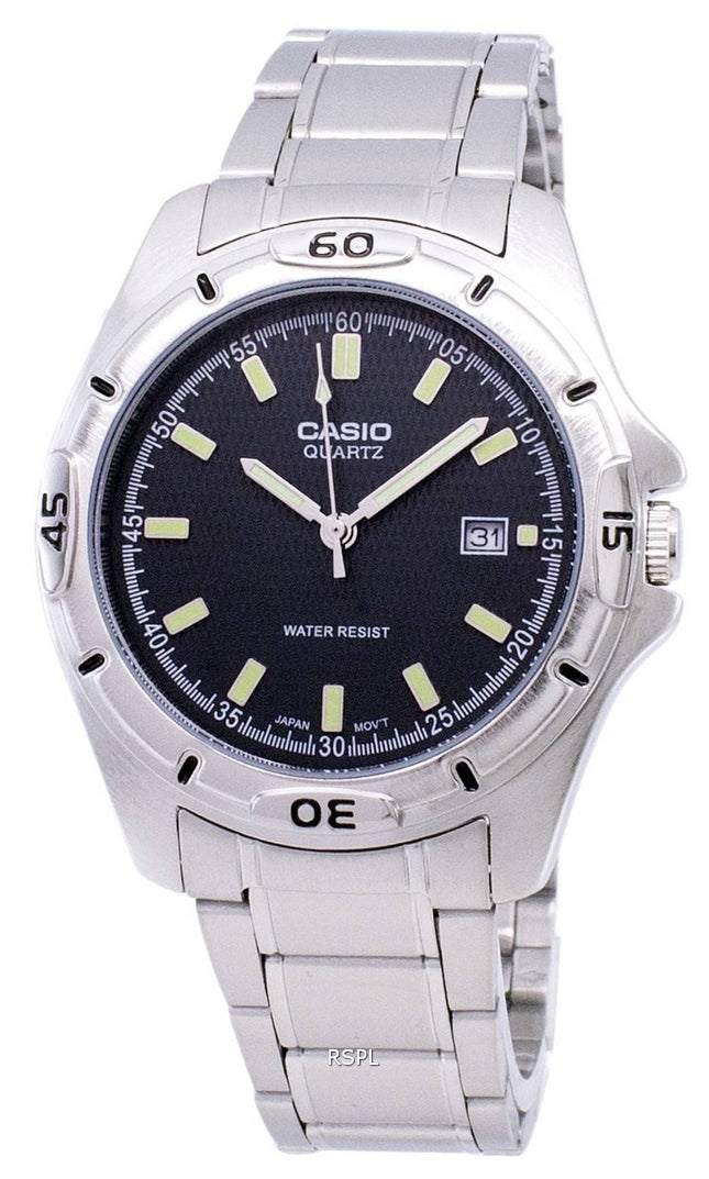 Casio Enticer kvarts Analog sort urskive MTP-1244D-8ADF MTP-1244D-8A Herreur
