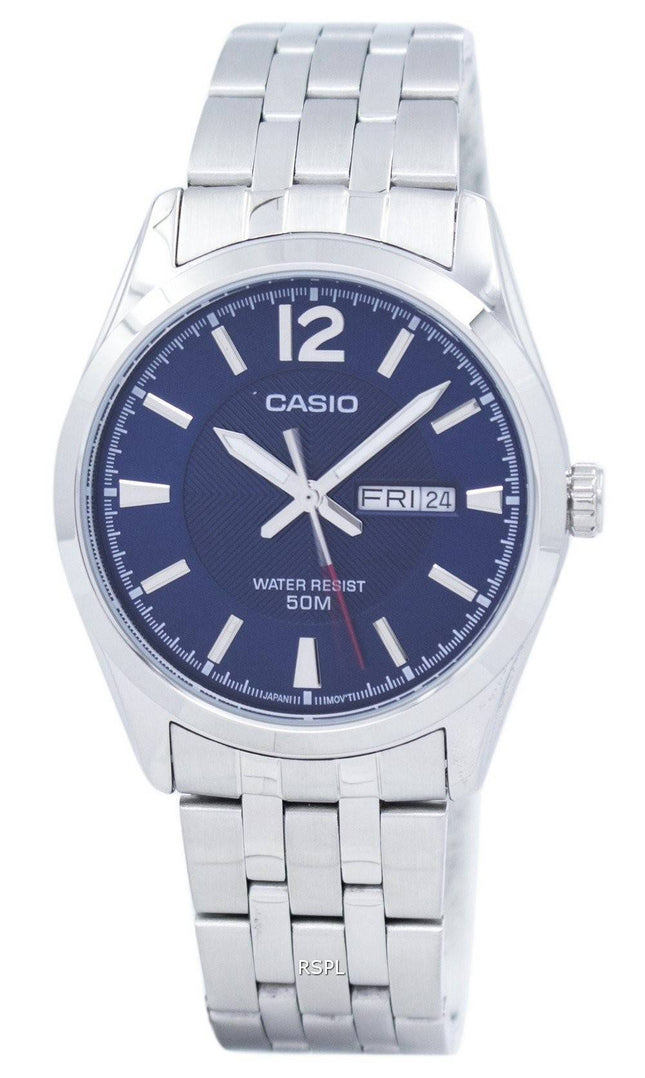 Casio Enticer Analog Quartz MTP-1314D-2AVDF MTP1314D-2AVDF Herreur