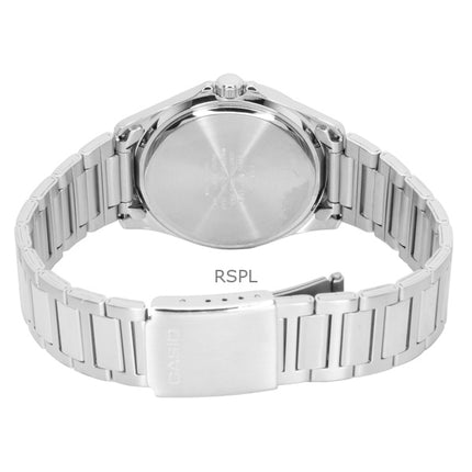 Casio Standard Analog Rustfrit Stål Hvid Skive Quartz MTP-1370D-7A3V Herreur