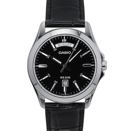 Casio Analog sort urskive MTP-1370L-1AVDF MTP-1370L-1AV Herreur