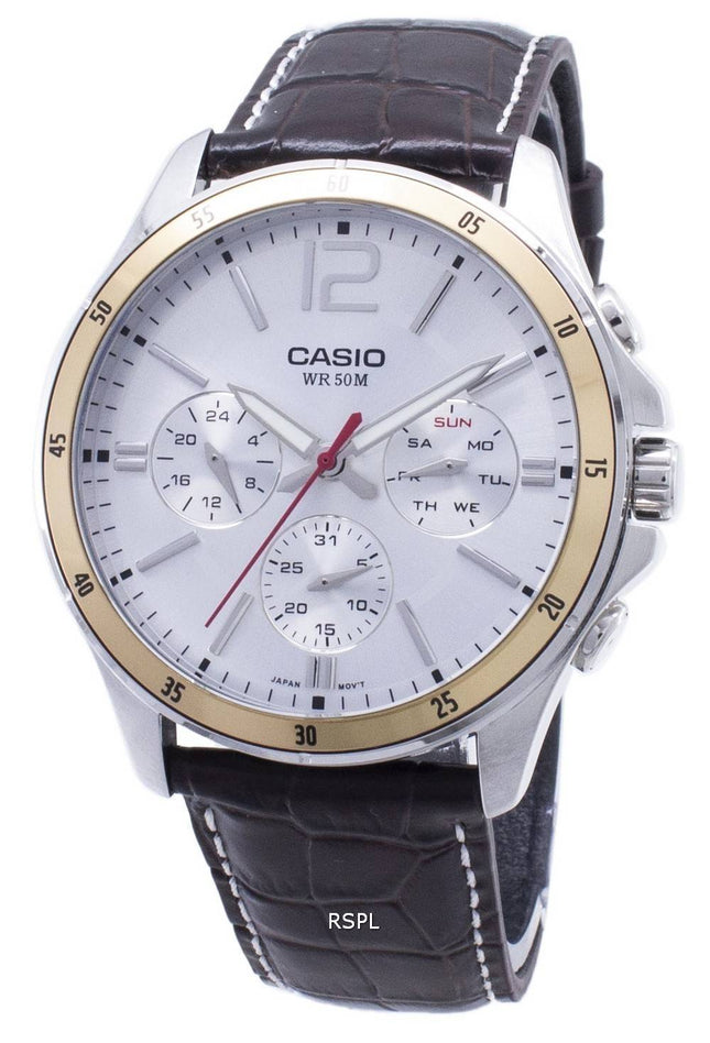 Casio enticer MTP-1374L-7AV MTP1374L-7AV Chronograph analog Herre-ur