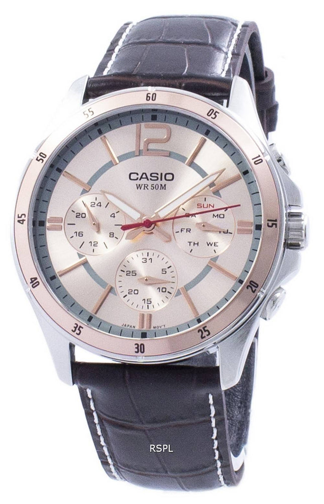 Casio Enticer Analog Quartz MTP-1374L-9AV MTP1374L-9AV Herreur