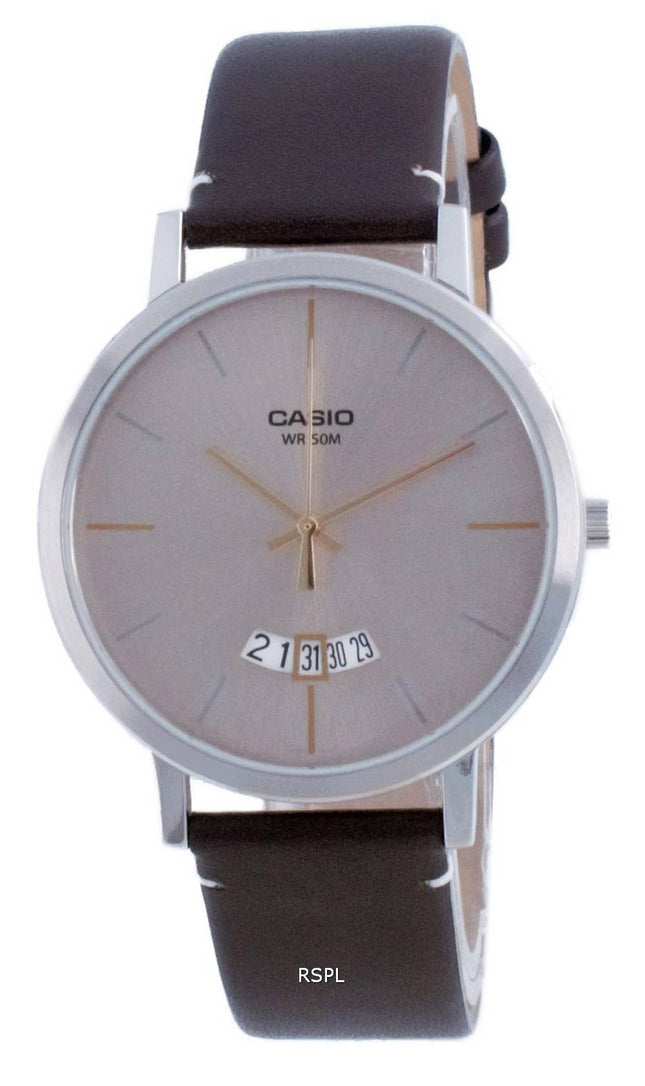 Casio Classic Analog LÃ¦der Quartz MTP-B100L-9E MTPB100L-9E Herreur