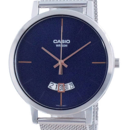 Casio klassisk rustfrit stÃ¥lnet Quartz MTP-B100M-2E MTPB100M-2E Herreur