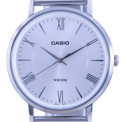 Casio Analog SÃ¸lv Urskive Rustfrit StÃ¥l Kvarts MTP-B110M-7A MTPB110M-7 Herreur