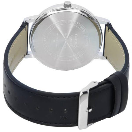 Casio Standard Analog Læderrem Sort Urskive Quartz MTP-B130L-1A MTPB130L-1 Herreur