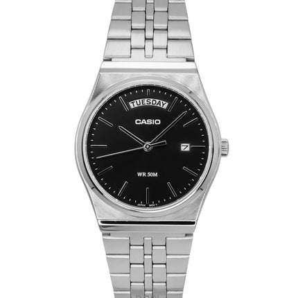 Casio Standard Analog Rustfrit Stål Sort Urskive Quartz MTP-B146D-1AV herreur