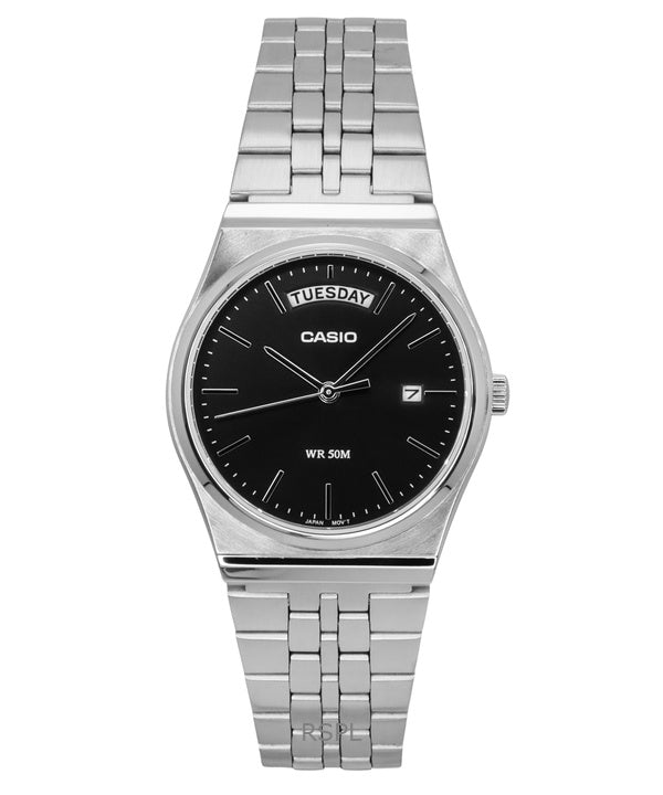 Casio Standard Analog Rustfrit Stål Sort Urskive Quartz MTP-B146D-1AV herreur