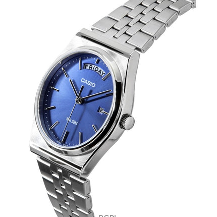 Casio Standard Analog rustfrit stål Blue Dial Quartz MTP-B146D-2AV herreur