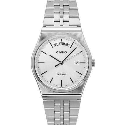 Casio Standard Analog rustfrit stål Sølvskive Quartz MTP-B146D-7AV herreur