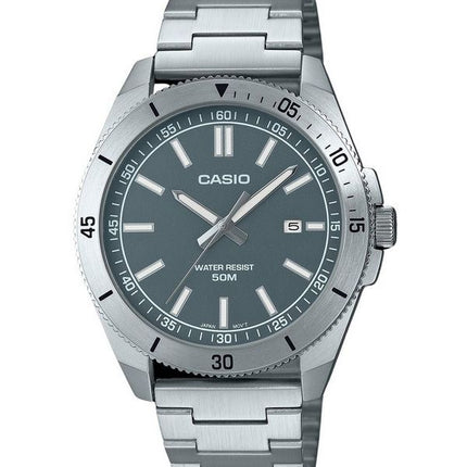 Casio Standard Analog rustfrit stål grå skive Quartz MTP-B155D-3EV herreur