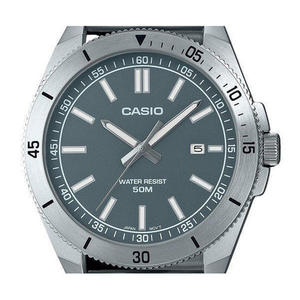 Casio Standard Analog rustfrit stål grå skive Quartz MTP-B155D-3EV herreur