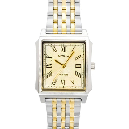 Casio analog rustfrit stål guld urskive quartz MTP-B190SG-9BV herreur