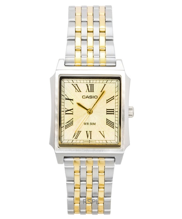 Casio analog rustfrit stål guld urskive quartz MTP-B190SG-9BV herreur