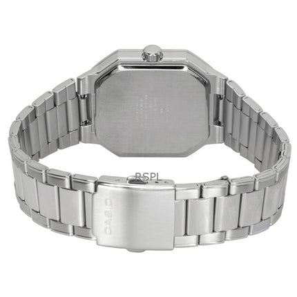 Casio analog rustfrit stål sort urskive kvarts MTP-B195D-1AV herreur