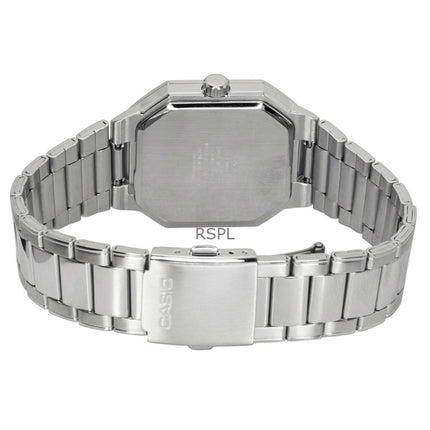 Casio analog rustfrit stål blå urskive kvarts MTP-B195D-2AV herreur