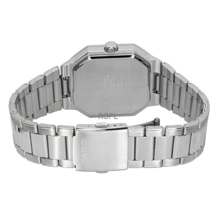 Casio analog rustfrit stål grøn urskive kvarts MTP-B195D-3AV herreur