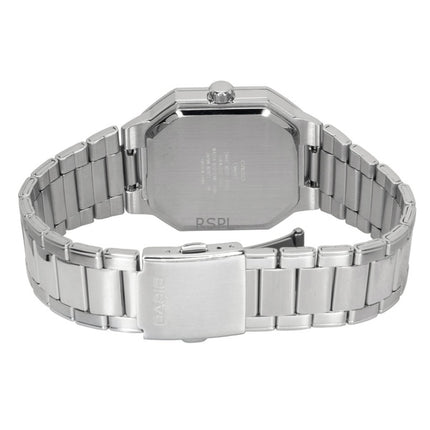 Casio analog rustfrit stål sølv urskive kvarts MTP-B195D-7AV herreur
