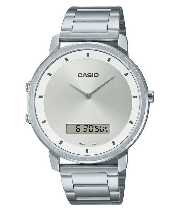 Casio Standard Rustfrit Stål Analog Digital MTP-B200D-7E MTPB200D-7 Herreur