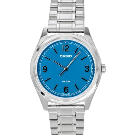 Casio Standard Analog Rustfrit Stål Blågrøn Urskive Quartz MTP-B210D-2A1V Herreur