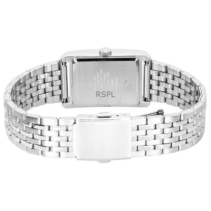 Casio analog rustfrit stål sølv urskive kvarts MTP-B215D-7AV herreur