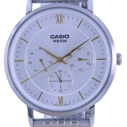 Casio Analog SÃ¸lv Urskive Rustfrit StÃ¥l Kvarts MTP-B300D-7A MTPB300D-7 Herreur