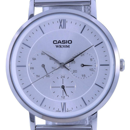 Casio Analog SÃ¸lv Urskive Rustfrit StÃ¥l Kvarts MTP-B300M-7A MTPB300M-7 Herreur