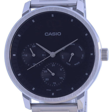 Casio analog sort skive i rustfrit stÃ¥l MTP-B305D-1E MTPB305D-1 herreur