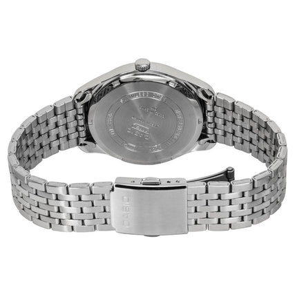Casio analog rustfrit stål sølv urskive kvarts MTP-B315D-7AV herreur