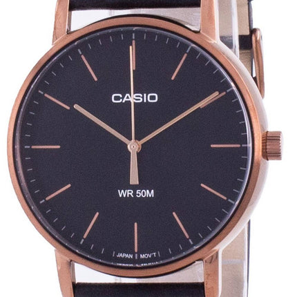 Casio Black Dial Quartz MTP-E171RL-1E MTPE171RL-1 Herreur