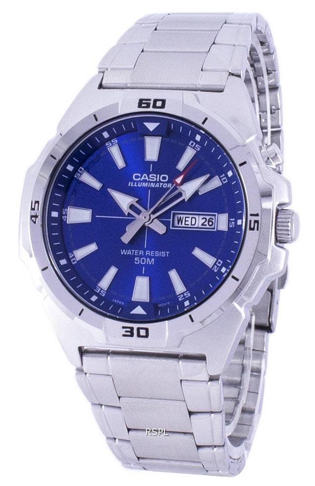 Casio Illuminator Analog Quartz MTP-E203D-2AV MTPE203D-2AV Herreur