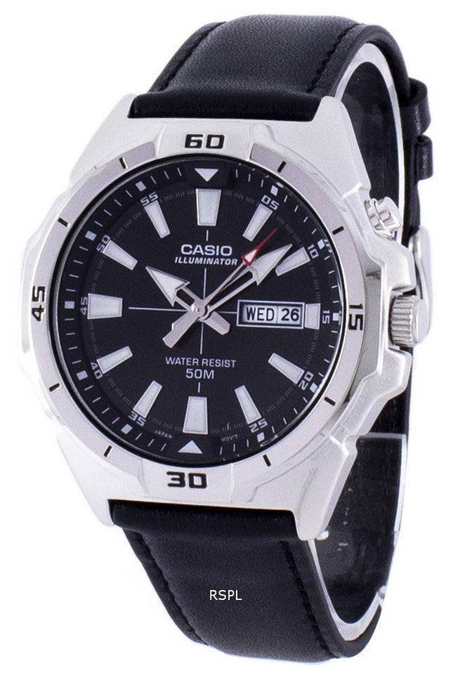 Casio Illuminator Analog Quartz MTP-E203L-1AV MTPE203L-1AV Herreur