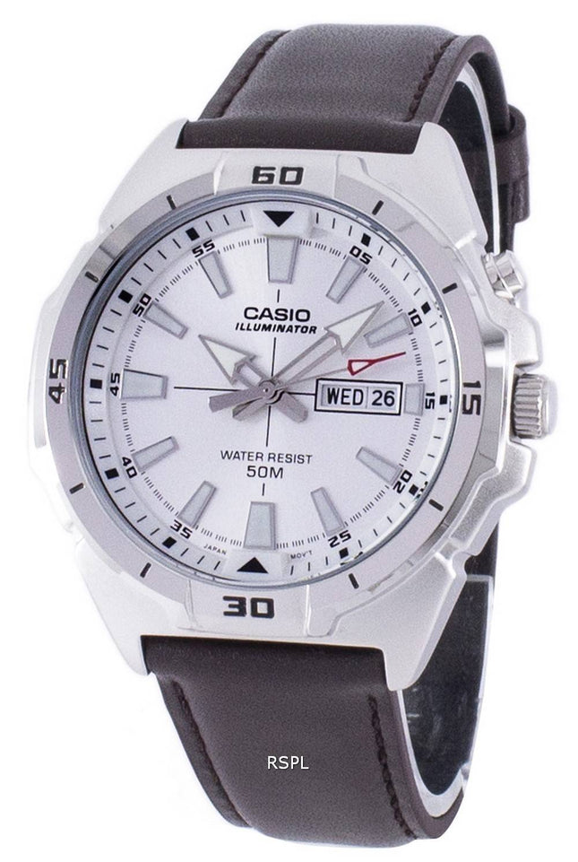 Casio Illuminator Analog Quartz MTP-E203L-7AV MTPE203L-7AV Herreur
