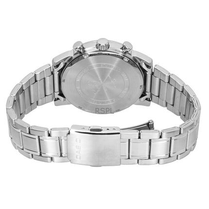 Casio Kronograf Analog Rustfrit Stål Grøn Skive Quartz MTP-E510D-3AV Herreur